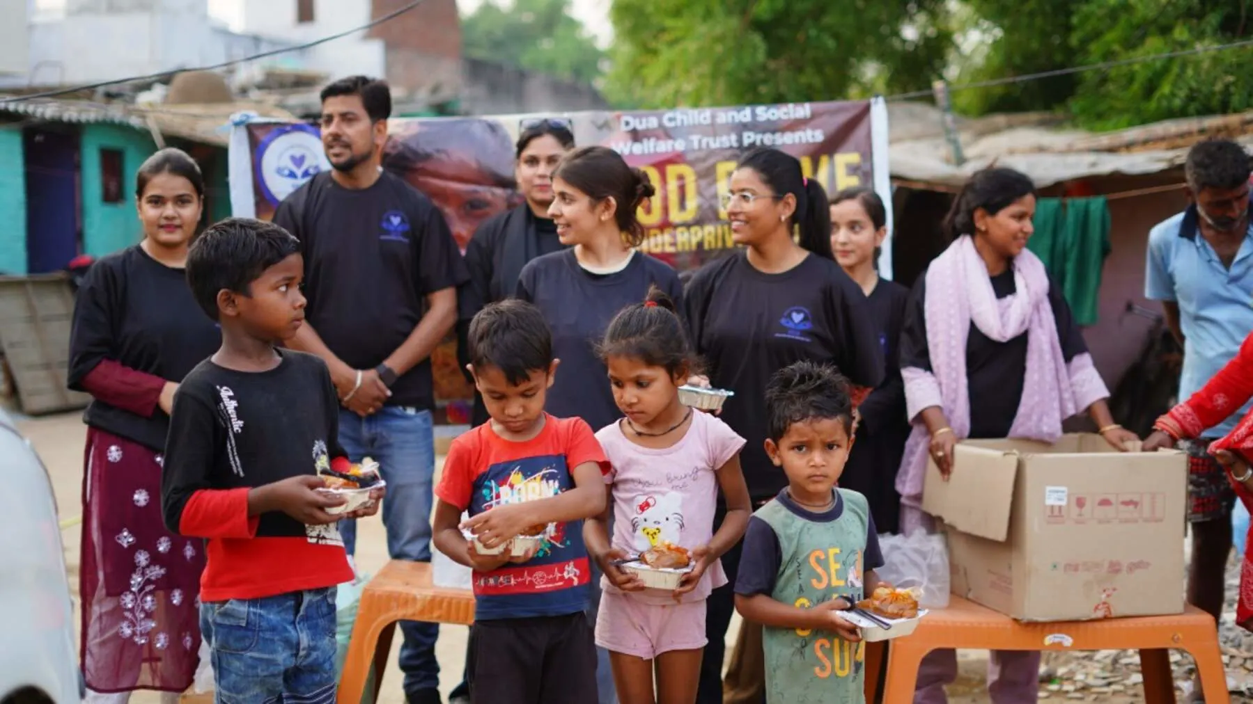 Food and Hygiene Drive at Rajajipuram Lucknow