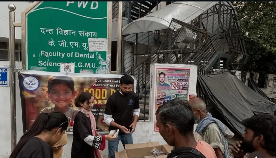 Food Distribution At KGMU