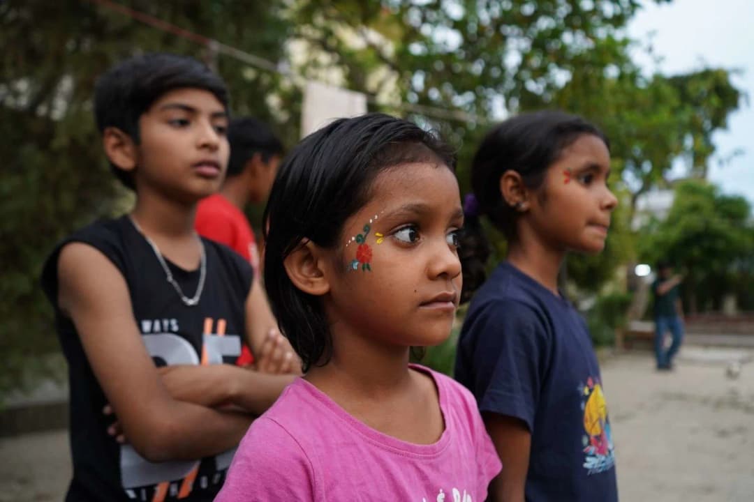 Children Participating for Face Paint Activity